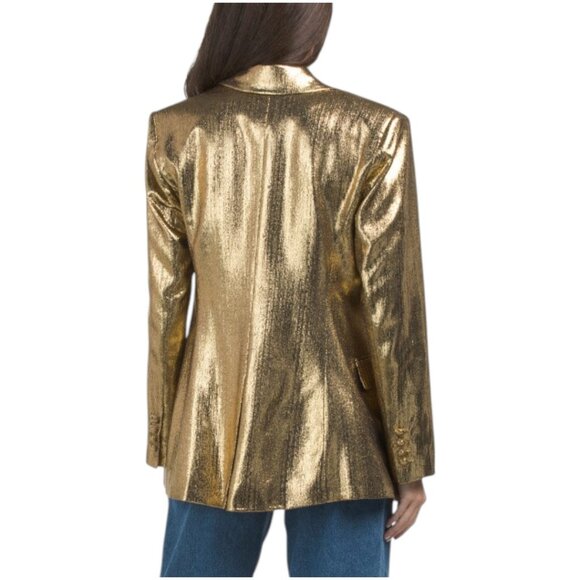SUGAR LIPS Primadonna Metallic Fitted Blazer - Picture 2 of 2
